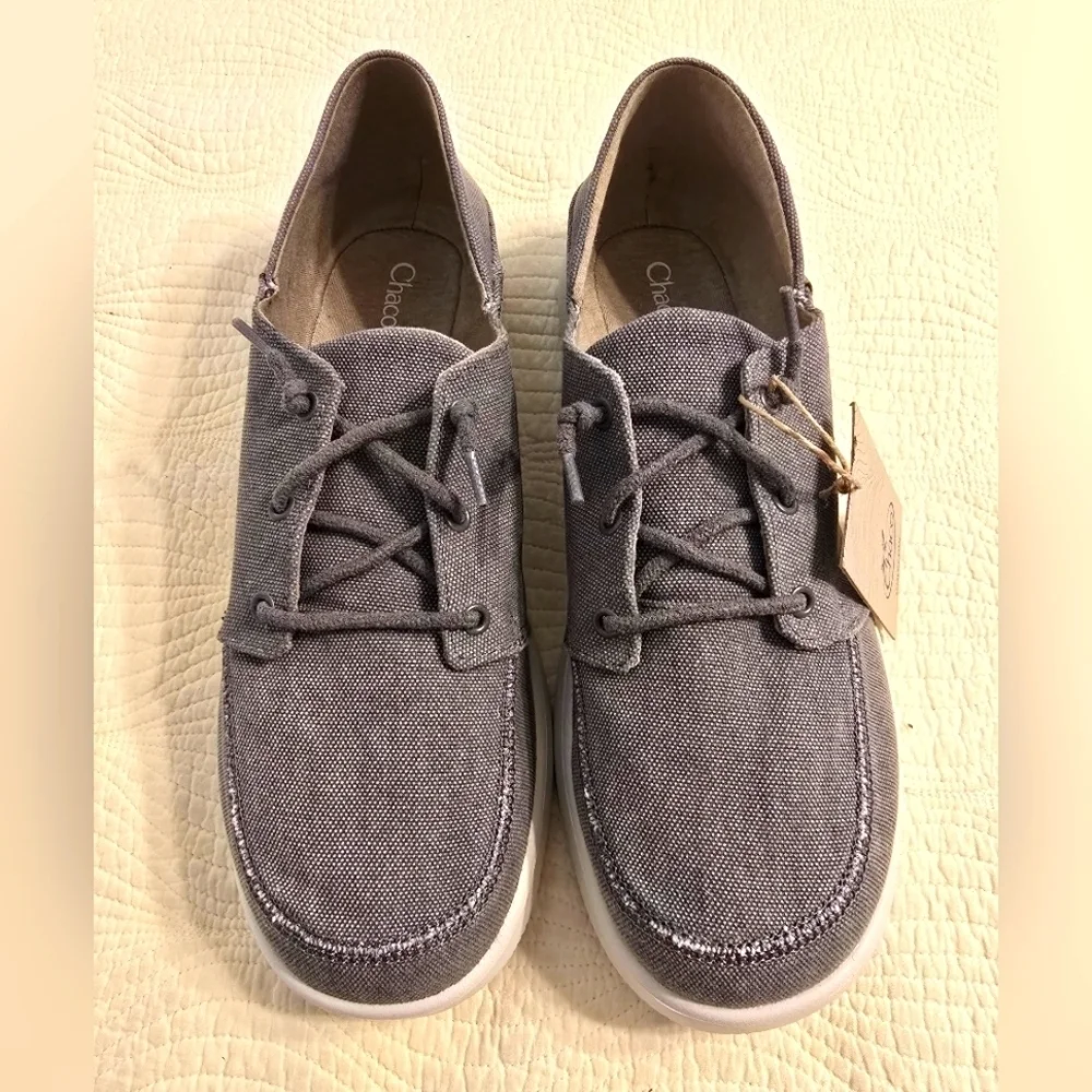 NIB Chaco Men's Chillo Gray Canvas Sneakers